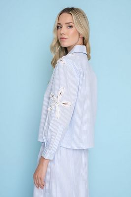 Picadilly ZM209MK Women's Gingham Clover Blouse/