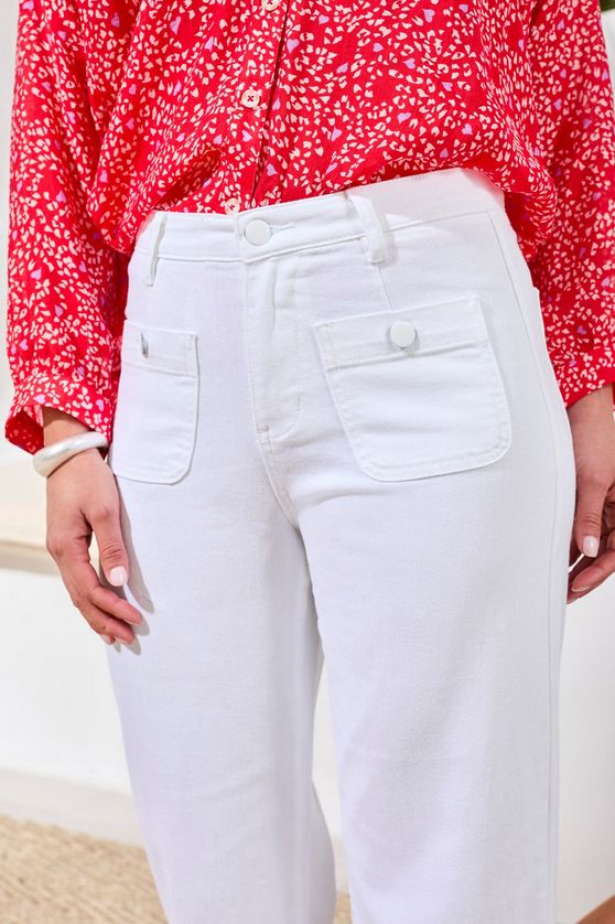 Tribal 6148O-5019 Women's SOPHIA Cropped Palazzo Jeans