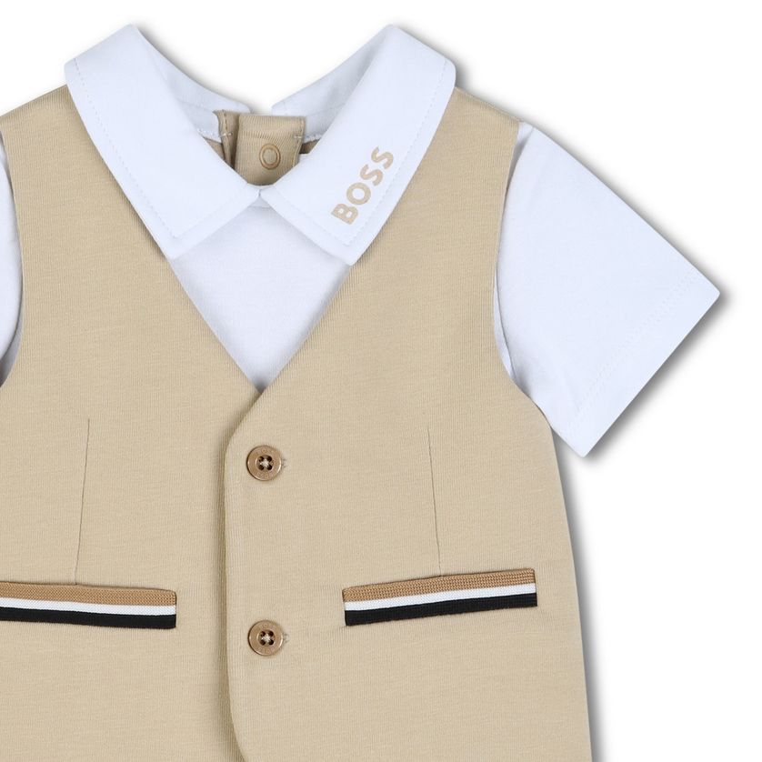 BOSS J53036 Baby Boy's 3PC Ceremonial Jumpsuit