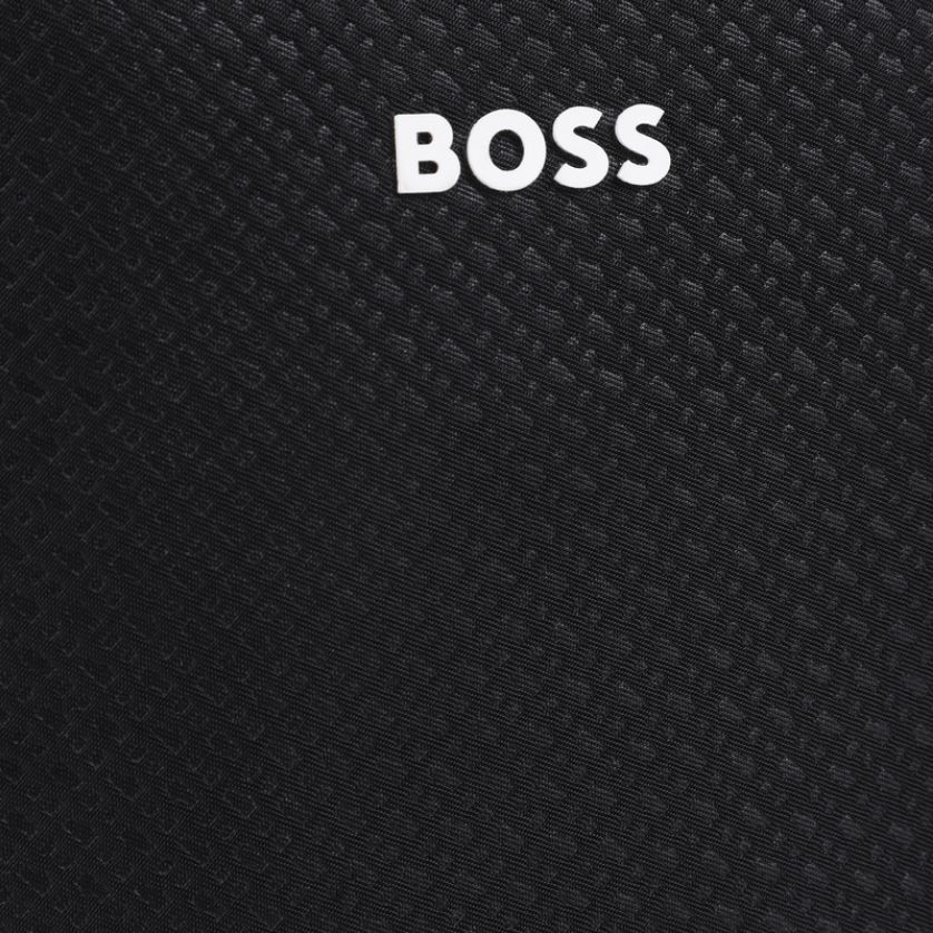 BOSS J53134 Men's OS Embossed Messenger Bag – Black