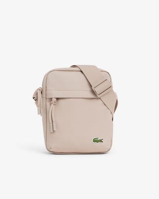 Lacoste NU4788NE Men’s Vertical Camera Crossbody Satchel Bag/ SIMPLY TAUPE
