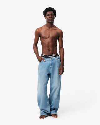 Lacoste 5H1300-51 Men’s 3PC Set Cotton Stretch Trunks/