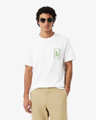 Lacoste TH1716 52 Men’s SS Embroidered T-Shirt/