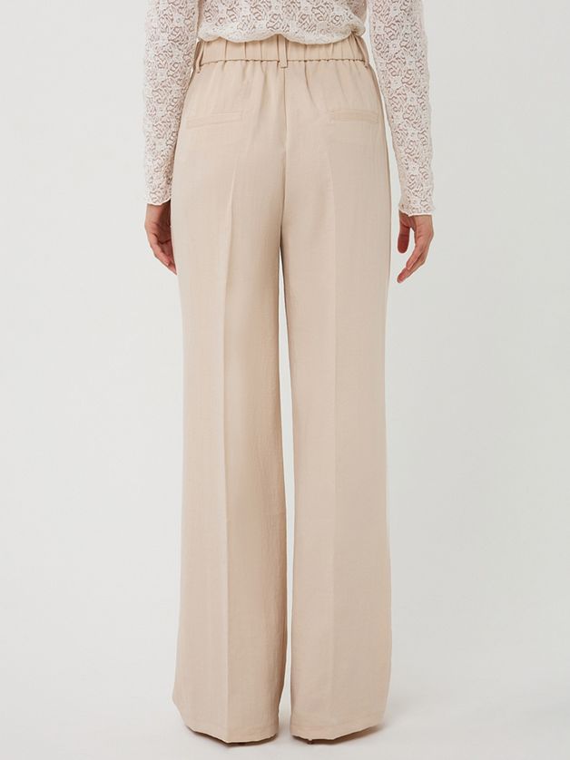 Esqualo SP2610040 Women's Straight Leg Flowy Pants – Light Sand