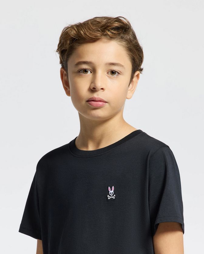 Psycho Bunny B0U014CRPC Boy's Classic crew neck tee Short Sleeve