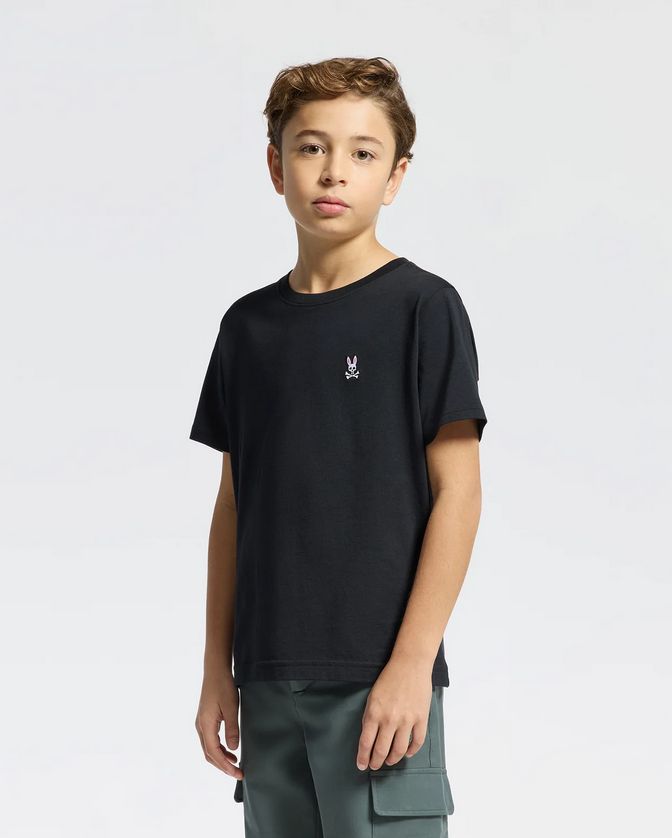 Psycho Bunny B0U014CRPC Boy's Classic crew neck tee Short Sleeve
