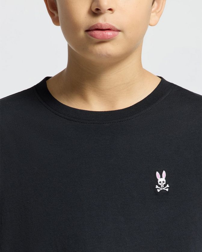 Psycho Bunny B0U014CRPC Boy's Classic crew neck tee Short Sleeve