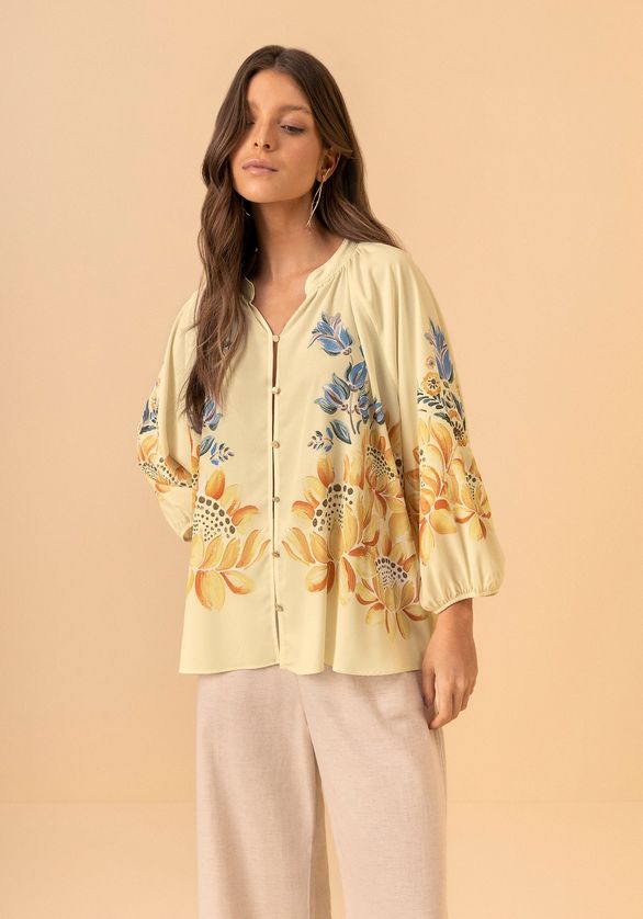 Lez a Lez 5435E Women's Long Sleeve Sheer Blouse