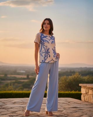 Lez a Lez 5033E Women's SS Pattern T-Shirt/
