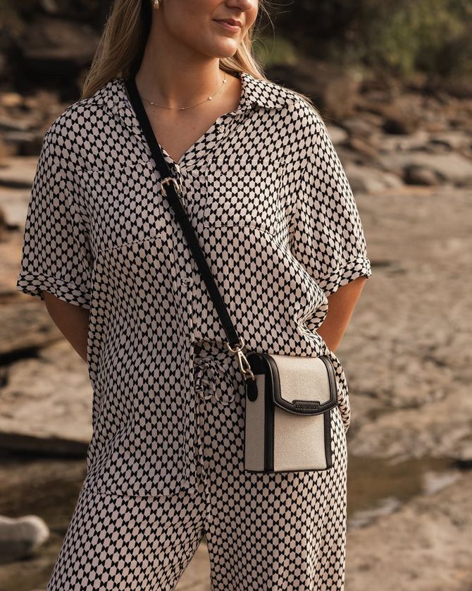 Louenhide 2231 Yoko Canvas Phone Bag-Crossbody