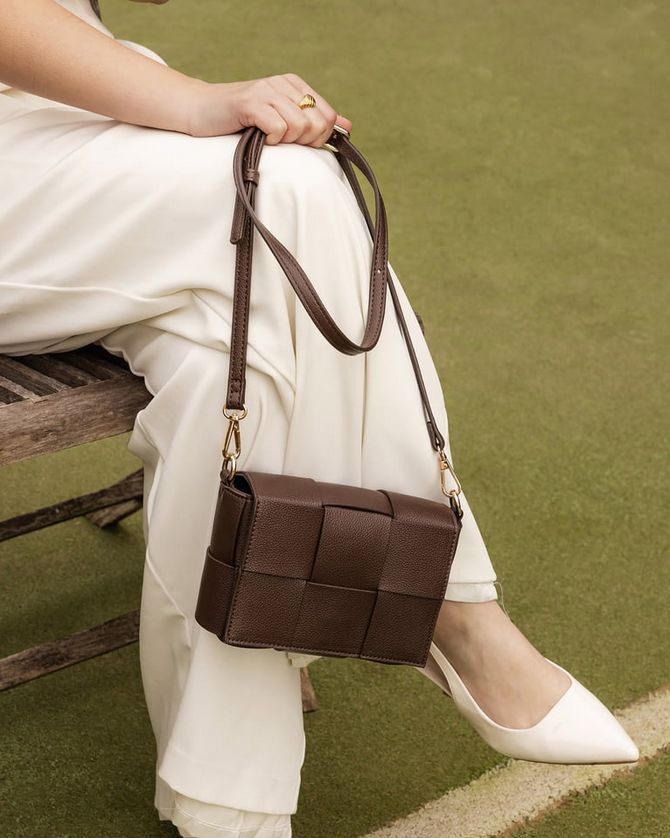 Louenhide 3458 Josephine Woven Crossbody Bag