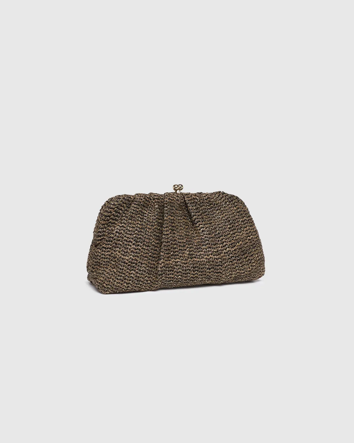Louenhide 3466 Goldie Clutch Kisslock Woven Bag