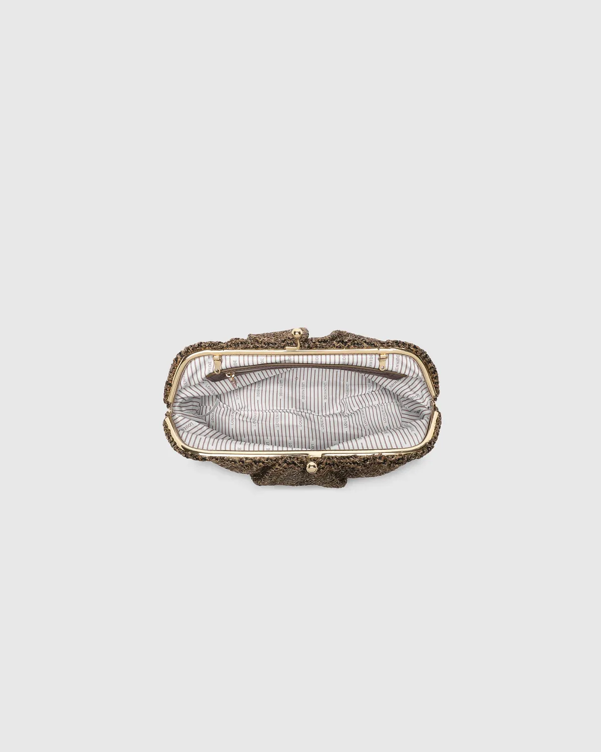 Louenhide 3466 Goldie Clutch Kisslock Woven Bag