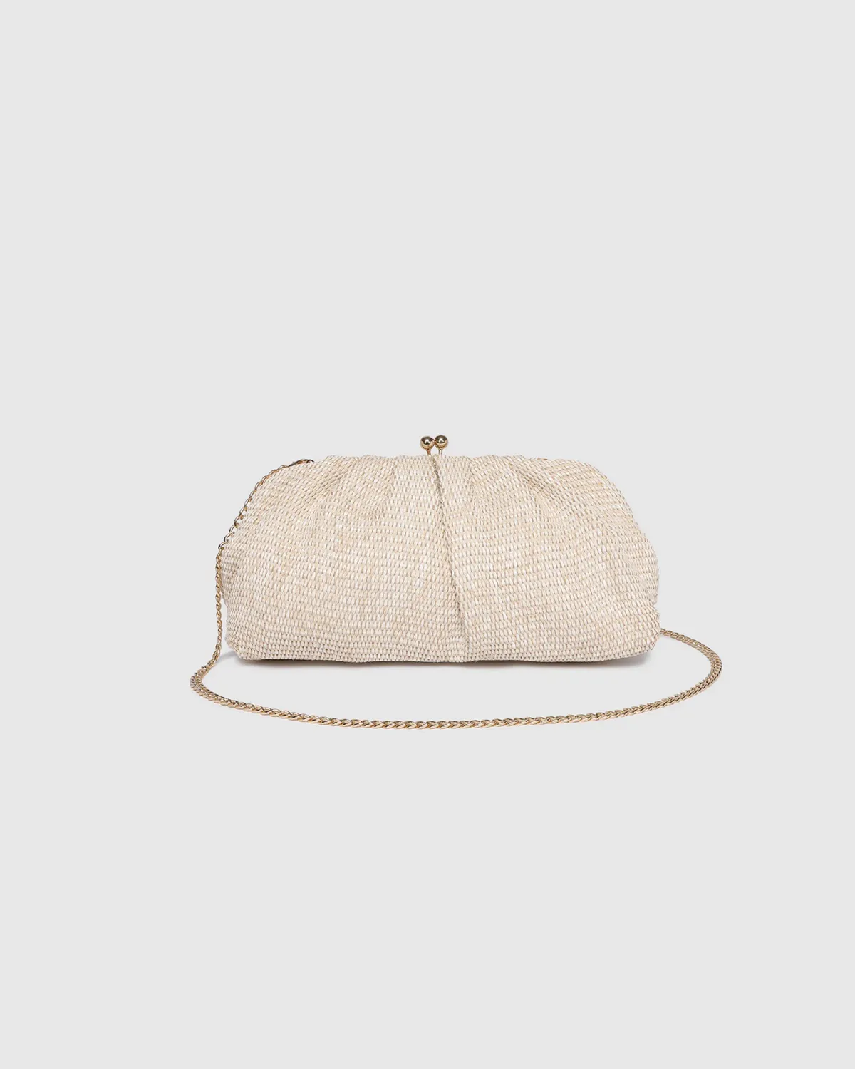 Louenhide 3466 Goldie Clutch Kisslock Woven Bag