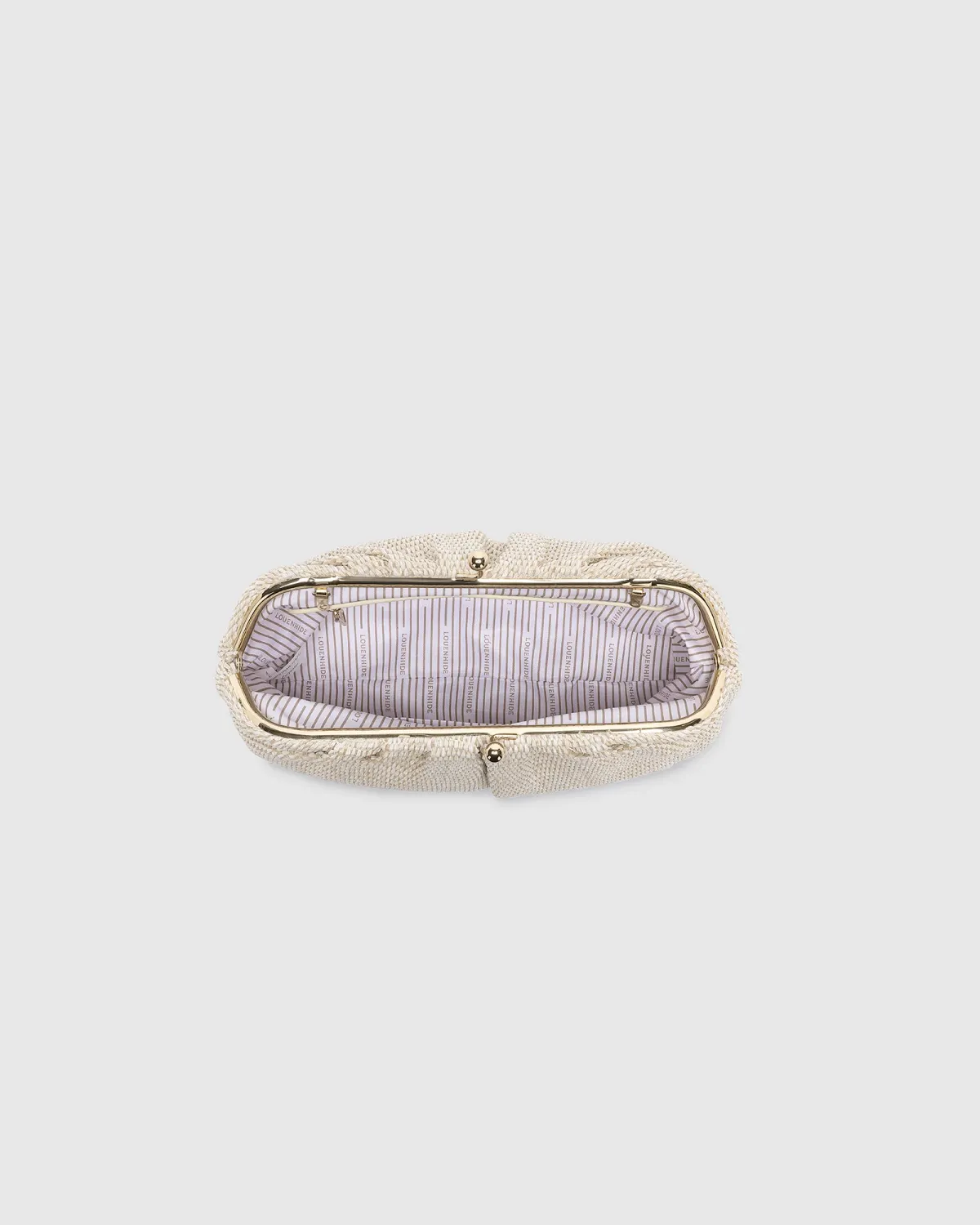 Louenhide 3466 Goldie Clutch Kisslock Woven Bag