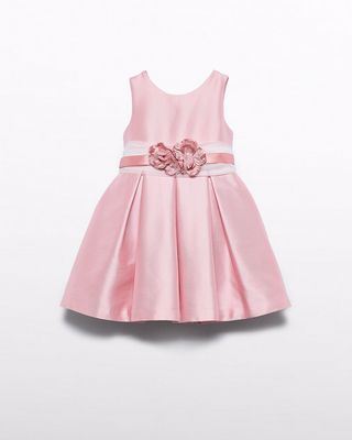 Abel &amp; Lula 5030   Dress/ Satin &amp; Tulle Flower Appliqués /