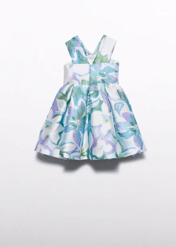 Abel & Lula 5052 Girl's SLV Stamp Mikado Dress
