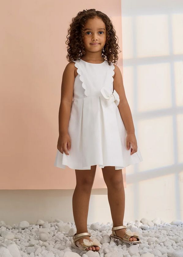 Abel & Lula 5053 Girl's SLV Shimmer Bow Dress