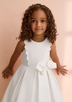 Abel &amp; Lula 5053 Girl's SLV Shimmer Bow Dress/