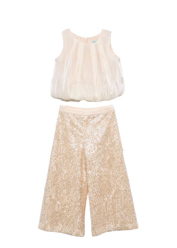Abel & Lula 5214 Girl's 2PC Formal Jumpsuit Set