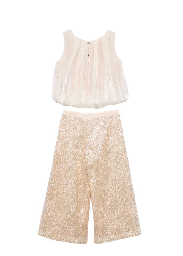 Abel & Lula 5214 Girl's 2PC Formal Jumpsuit Set
