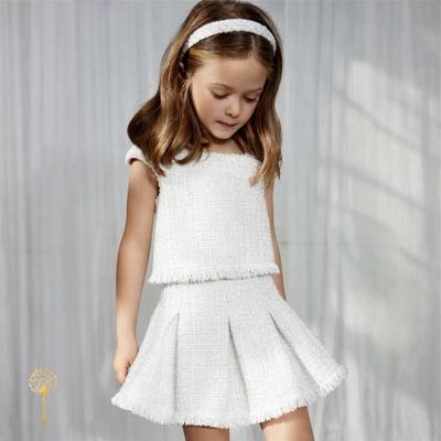 Abel & Lula 5059 Girl's 2PC Formal Skirt Jumpsuit Set