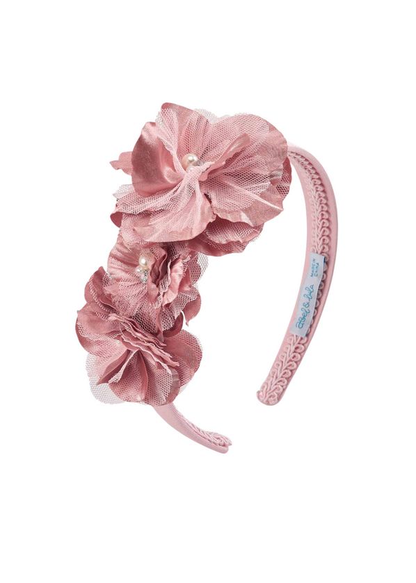 Abel & Lula 5474 Girl's Floral Shell Headband