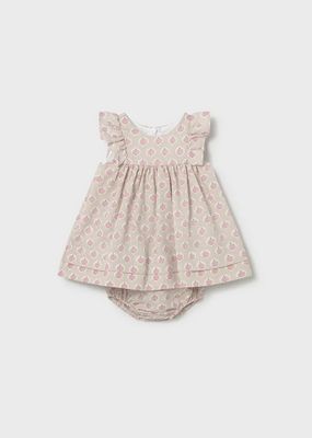 Mayoral 1803 Baby Girl's SS Knit Dress w/ Diaper Cover Set/