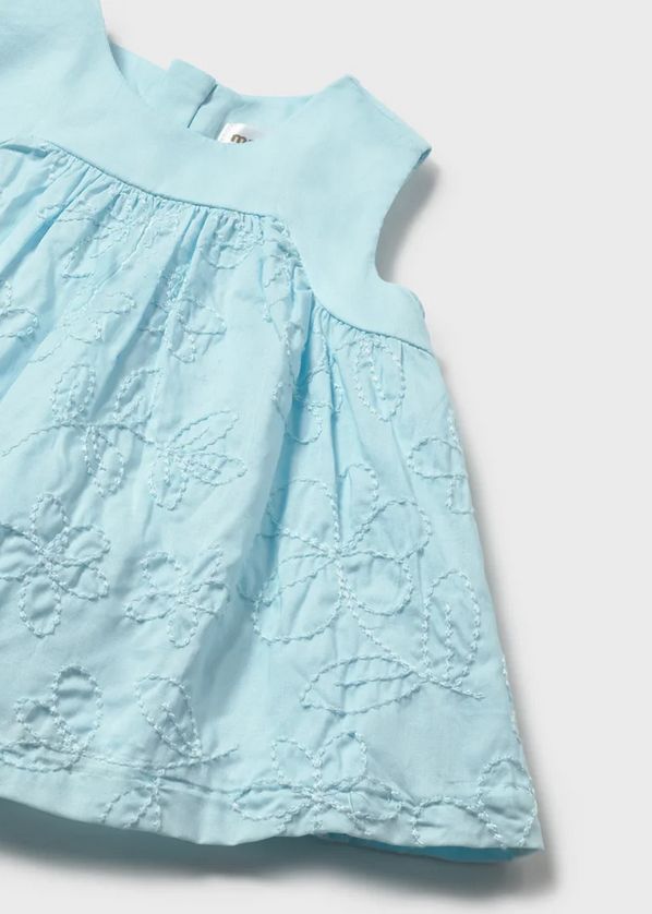 Mayoral 1813 Baby Girl's Short Sleeve Knit Dress w/ Diaper Cover Set