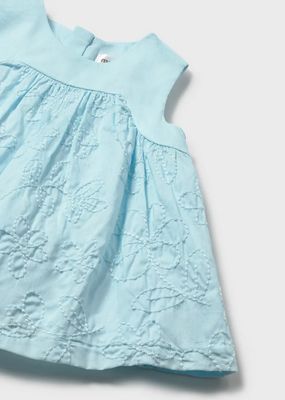 Mayoral 1813 Baby Girl's SS Knit Dress w/ Diaper Cover Set/