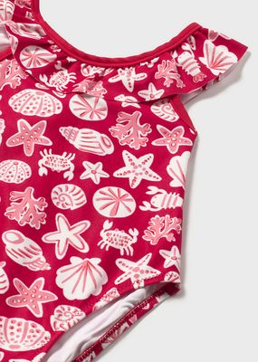 Mayoral 1754 Girls's One Piece Printed Swimsuit/