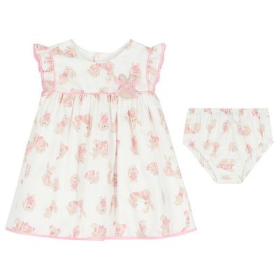Mayoral 1807 Baby Girl's Shoulder SLV Reversible Dress/