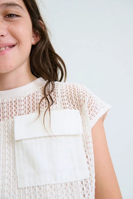 Mayoral 6160 Girl's Short Sleeve Knit Top w/ Tank Top-2PC Set