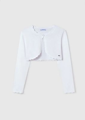 Mayoral 332 Girl's LS  Knit Bolero/