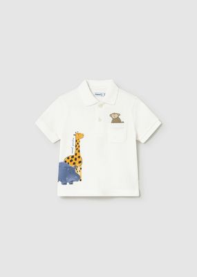Mayoral 1108/1524 Baby Boy's Animal Print Polo & Jogger Pant Set/