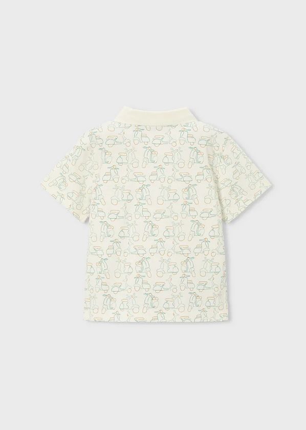 Mayoral 3104 Boy's Short Sleeve Printed Polo