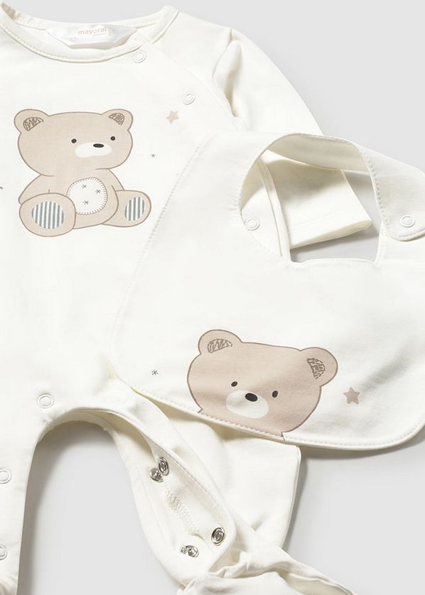 Mayoral 1714 Baby's Onesie & Bib Set
