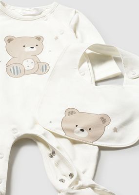 Mayoral 1714 Baby's Onesie & Bib Set/