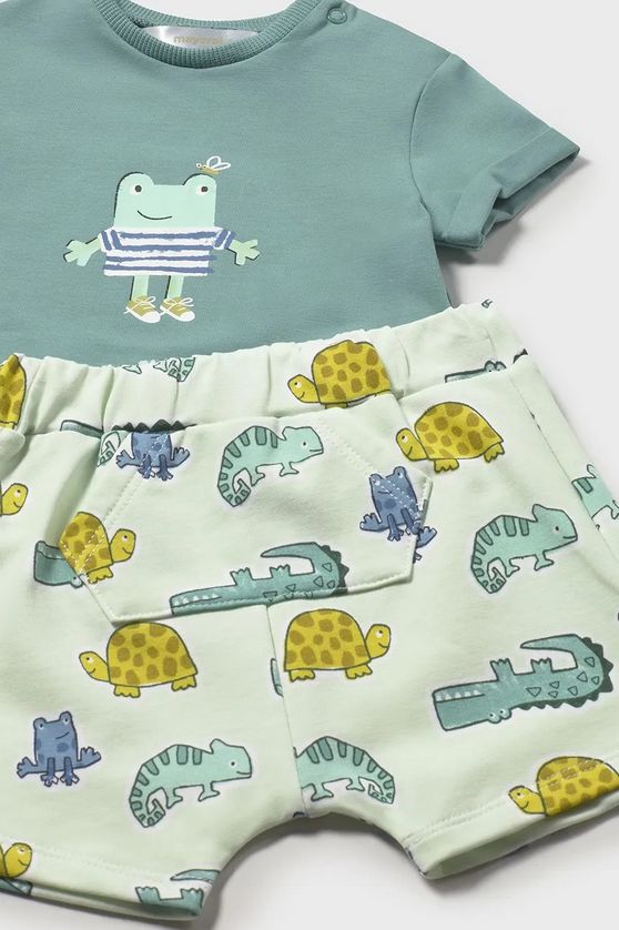 Mayoral 1277 Baby Boy's Short Sleeve T-Shirt & Short Set