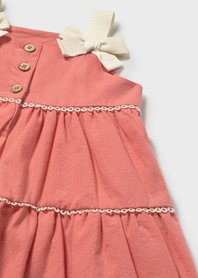 Mayoral 1924 Baby Girl's Bow Straps & Lace Detail Dress/