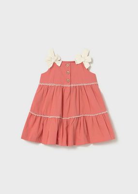 Mayoral 1924 Baby Girl's Bow Straps & Lace Detail Dress/