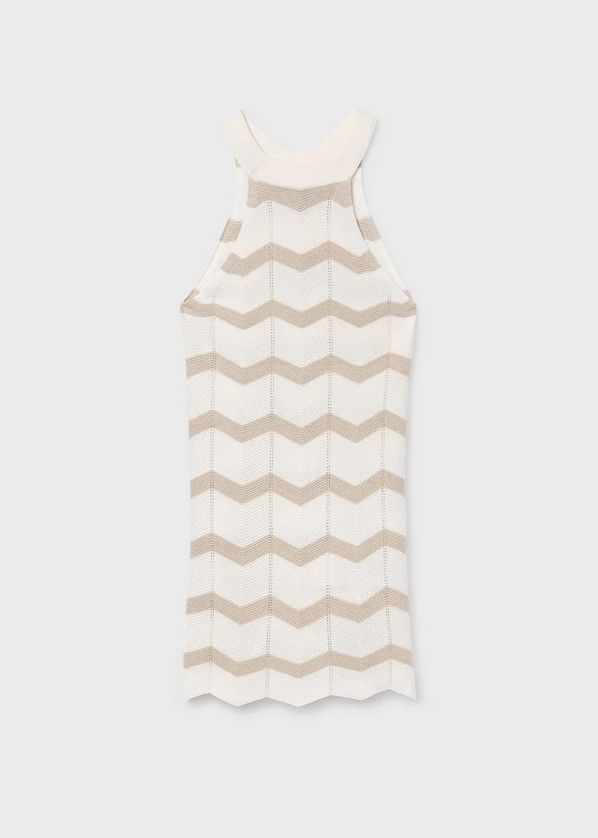 Mayoral 6907 Girl's Youth Zigzag Knit Halter Dress – Arena