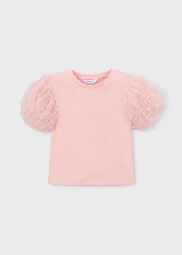 Mayoral 3001/3901 Girl's Junior Short Sleeve T-Shirt & Tulle Skirt Set 2PC – Blossom