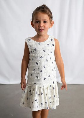 Mayoral 3945 Girls SLV Bow Print Dress/