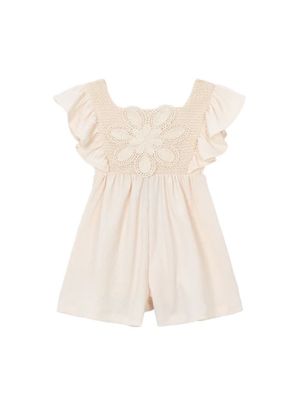 Mayoral 3888 Girls Ruffle SLV Crochet Dress/