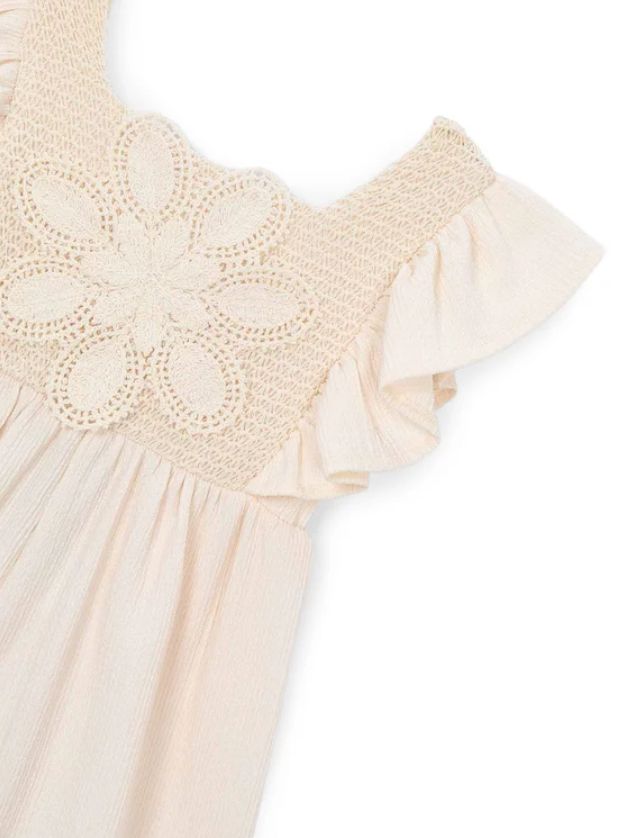 Mayoral 3888 Girls Ruffle SLV Crochet Dress