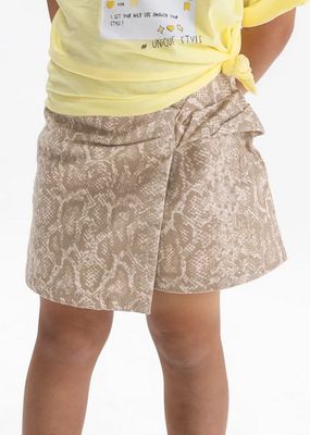  Mayoral 3904 Girls Printed Twill Skirt/