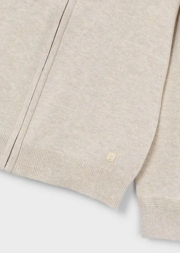 Mayoral 3382 Boys Knitted Mock Neck Zip-Up