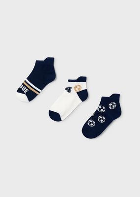 Mayoral 10183 Boys 3PC Sock Set