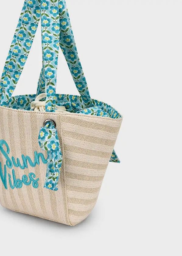 Mayoral 10208 Girl's OS Basket Beach Bag